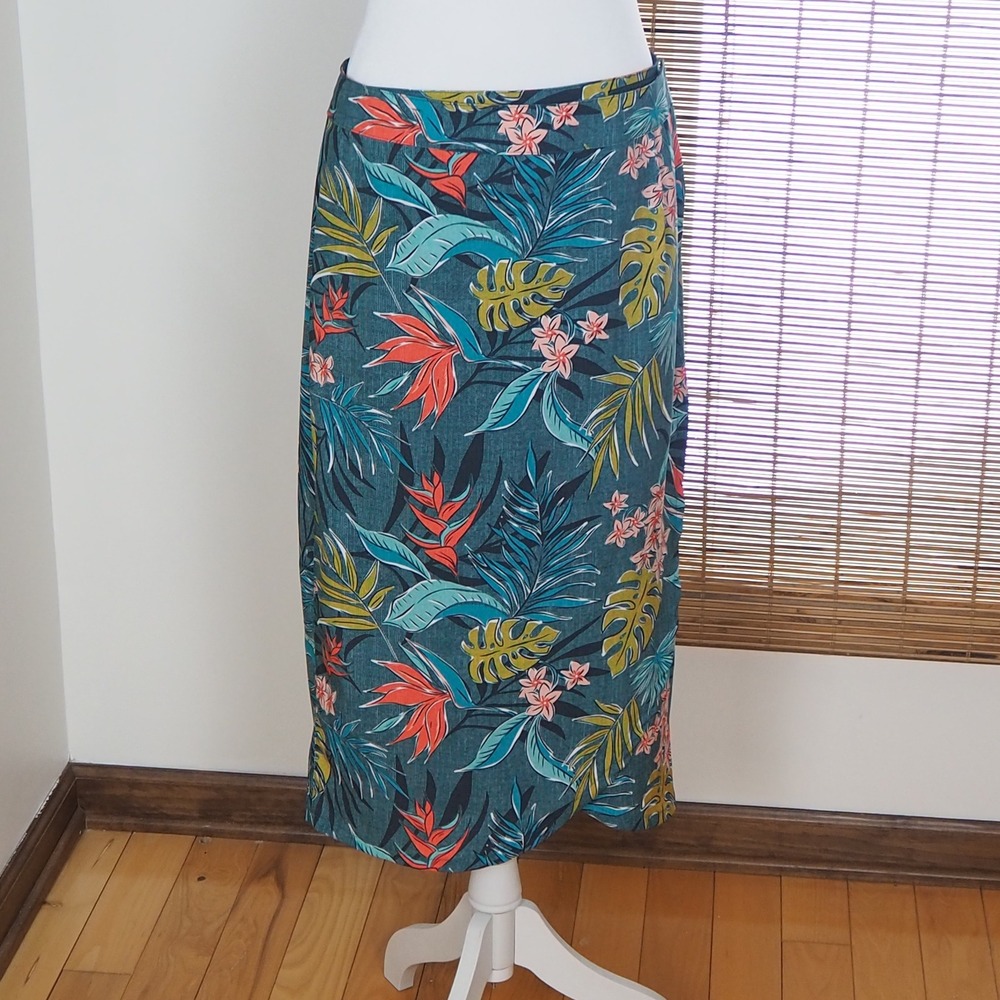 RipSkirt Hawaii Vintage Bali Jungle Length 3 Wrap Skirt Sz?* Hook & Loop‎ Midi